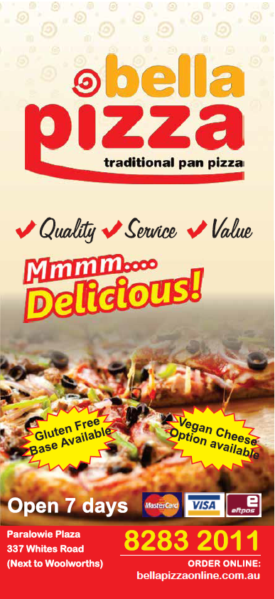 Bella Pizza Menu 1-6 Website and Online Ordering by Order Eats Point of Sale by FrabPOS